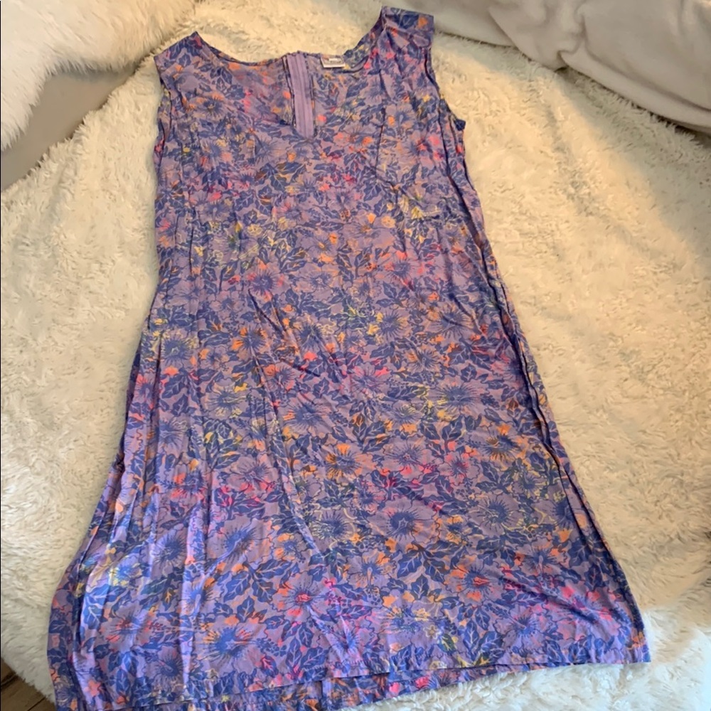 Floral Sleeveless Dress - Multicolor